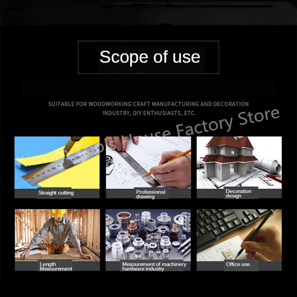 Metric/Inch Woodworking Square Ruler 90 Degree Right Angle Ruler With Bubble Level Measuring Instrument Engineer Measuring Tool