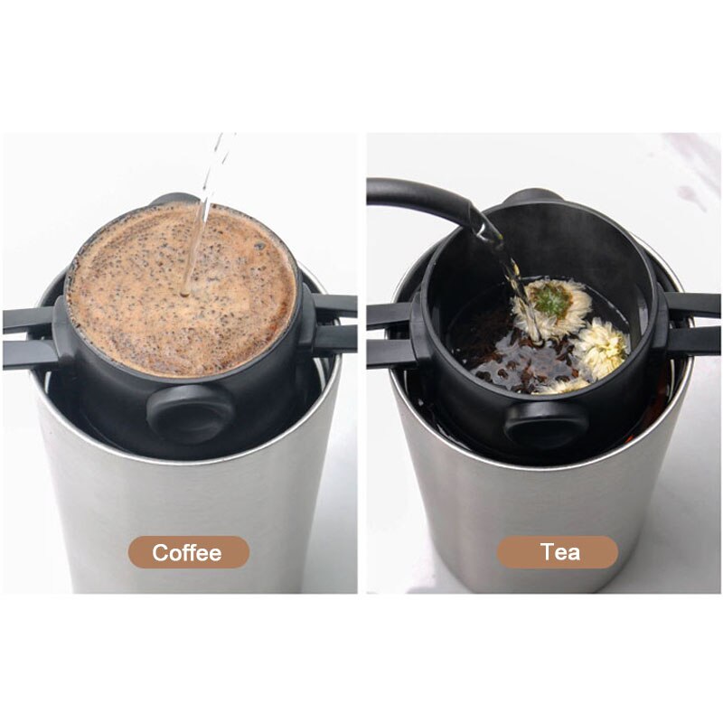 Tasse de filtre à café Portable réutilisable à la main, pour la maison, le bureau, les voyages d'affaires, expresso, cafetière Americano