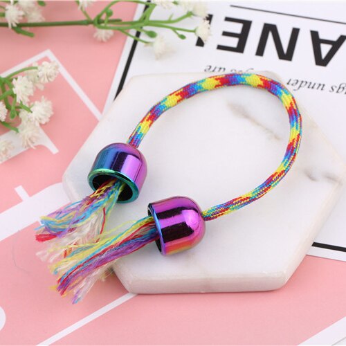 Popular fingertip begleri yo-yo Aluminum alloy toys worry beads finger skill paracord stress relief Toys for Children Kids