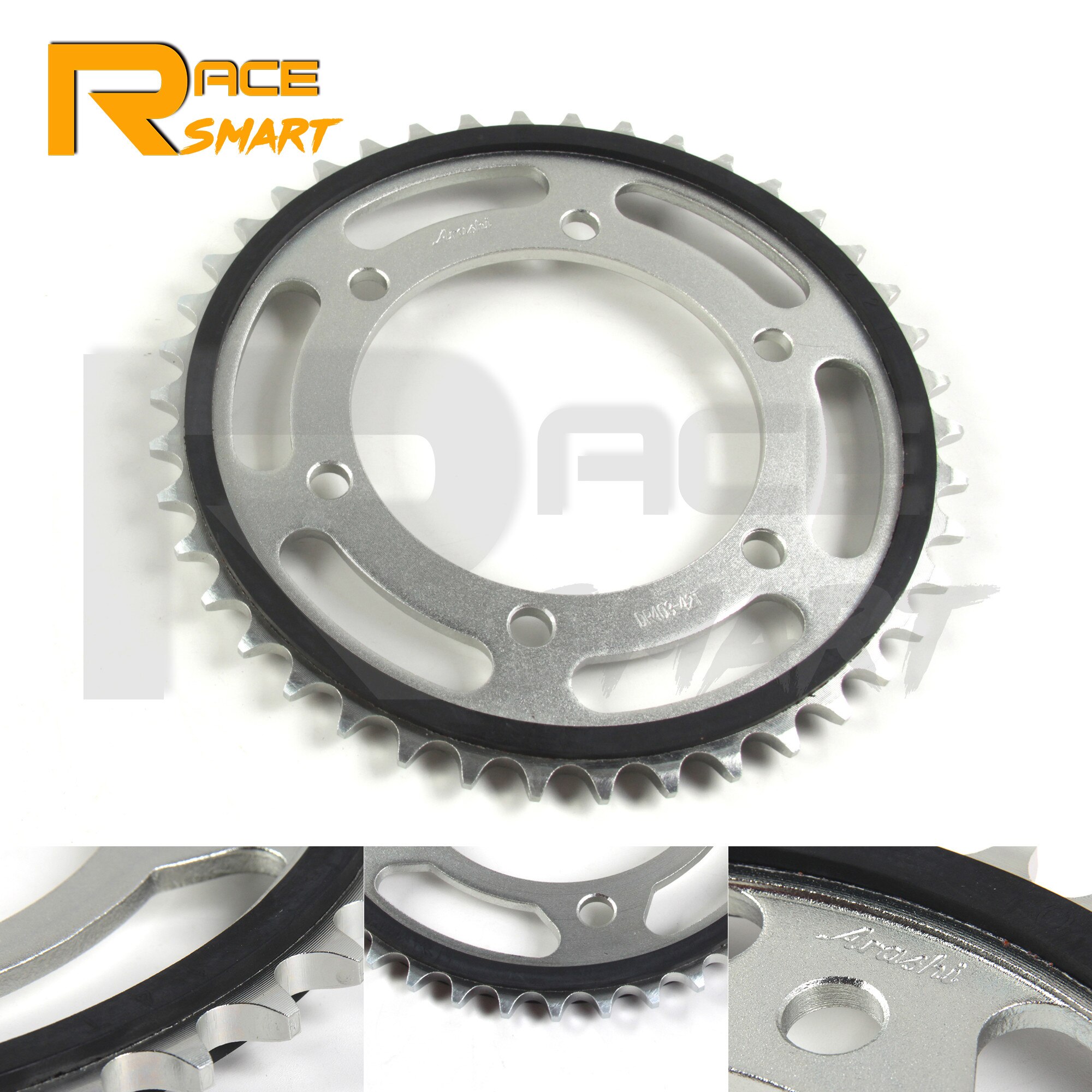 Motorfiets 525 Chain 45T Tandwiel Rubber Cushioned Voor Yamaha YZF-R6 YZFR6 Yzf R6 2006 2007