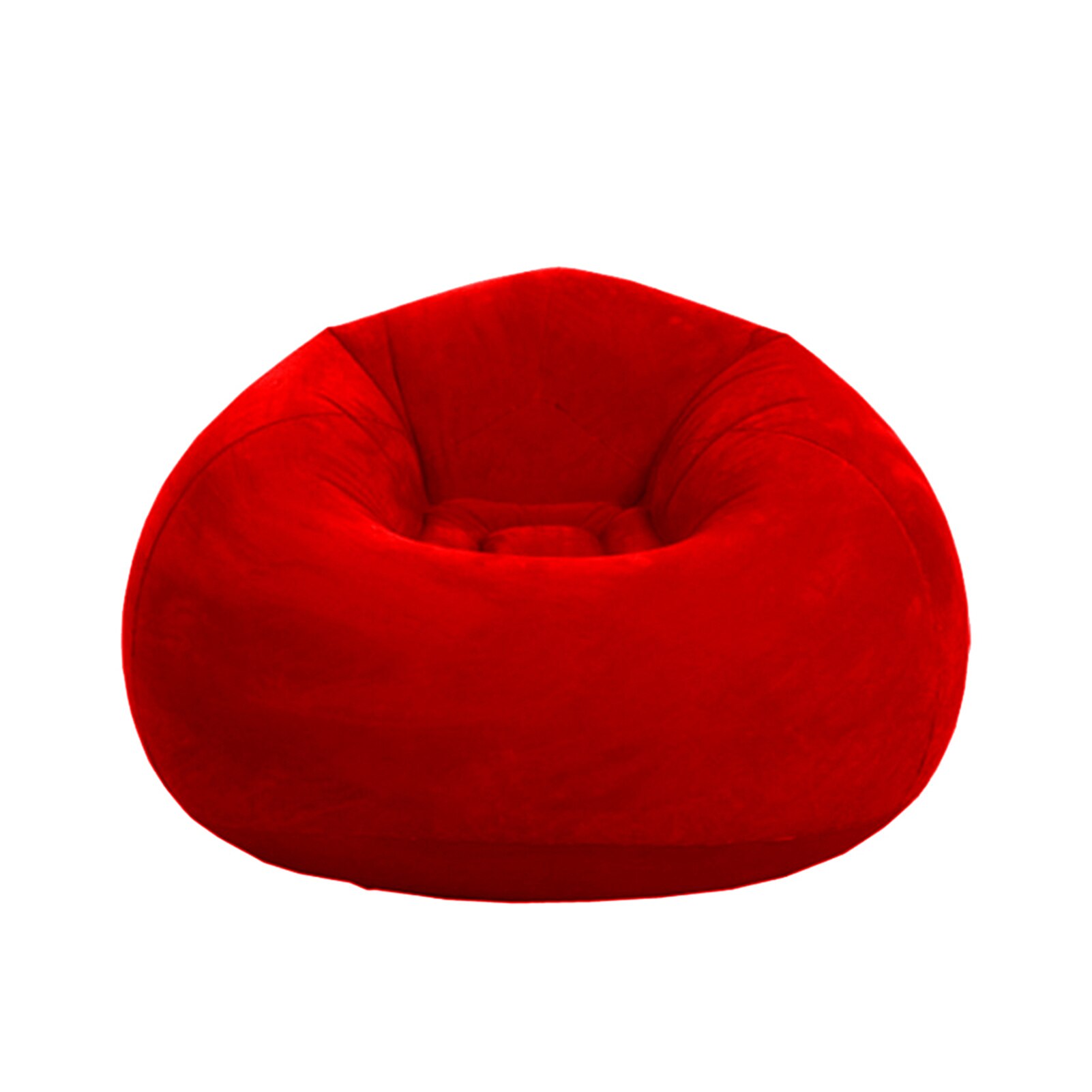 Grote Luie Opblaasbare Sofa Stoelen Ligstoel Zetel Woonkamer Banken Meubels Bean Bag Banken Bean Bag Seat Poef Bladerdeeg Couch tatami: Red