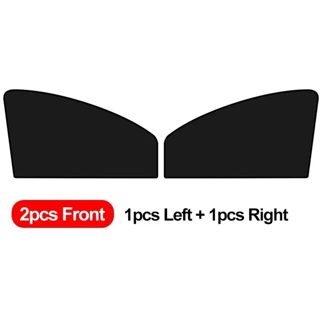 2/4 Stuks Magnetische Autoruit Zonnescherm Uv-bescherming Auto Gordijnen Autoruit Schaduw Mesh Zonneklep Zomer Glasfolie accessoires: Lavendel