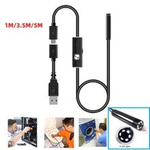 Industrial Endoscope IP67 with 6 LED Conduit Air Conditioning Pipeline Drain Sewer Inspection Waterproof Snake Camera