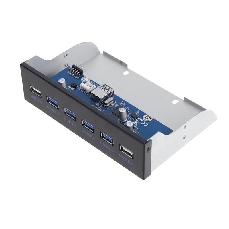 4 bærer usb 3.0+2 bærer usb 2.0 skrivebord frontpanel optiske stasjoner bukt utvidelse til datamaskin chassis 5.25 tommers cd-rom