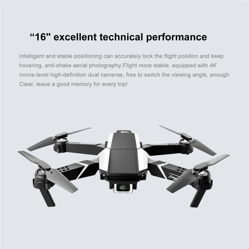 2.4GHz Remote Control Drone Folding Quadcopter Air Pressure Fixed Height FPV 1080P/4K/dual 4K HD Camera RC Drone S62