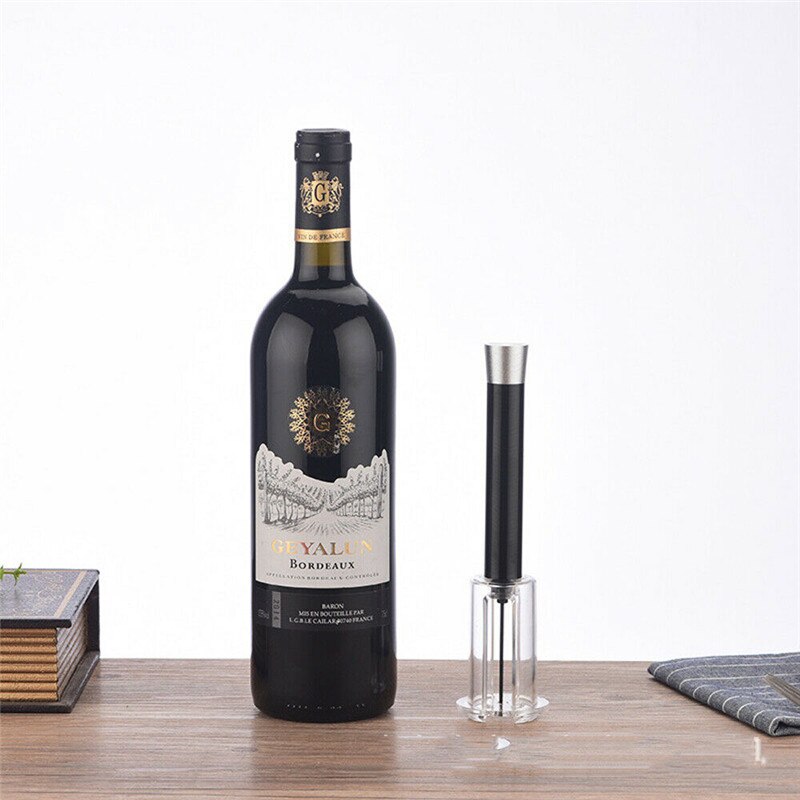 Nieuwe Handige Licht Red Wine Bottle Cap Opener Cork Remover Luchtpomp Druk Corkscrew Tool