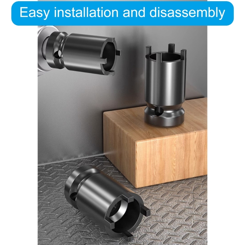 Multifunction Angle Grinder Socket Electric Wrench 4 Pronged Spanner for Quick Flange Nut Removal Power Tool Maintenance
