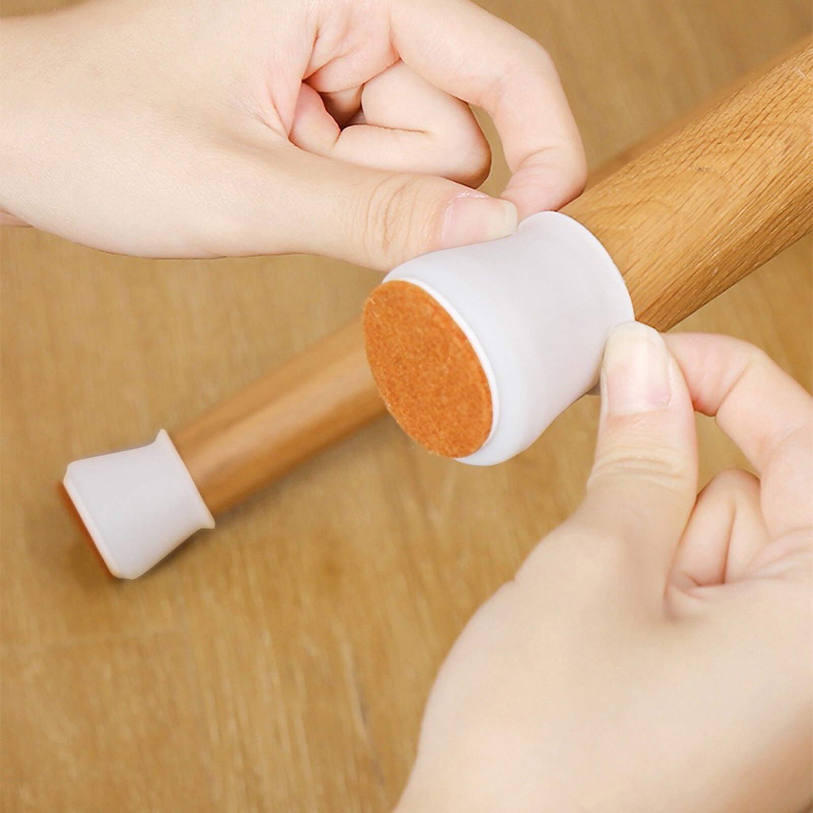 Couvre-pieds de Table en Silicone, protecteur de sol en bois, antidérapant, accessoire de bureau