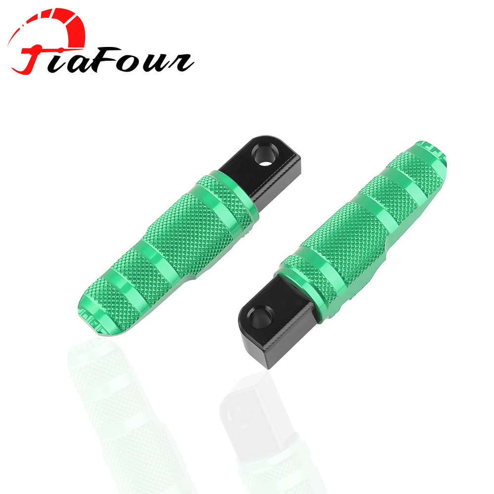 FIT For GSX-R1000 GLADIUS 400 GIXXER GW250 DR 250 300 XCR300 Accessories Rear Passengers Footrests Foot Rest Foot Pegs Pedal: green