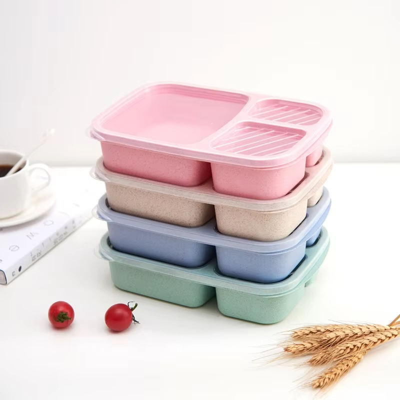 Separate Lunch Box Portable Bento Box Lunchbox Leakproof Food Container Microwave Oven Dinnerware For Kids School Adult Office
