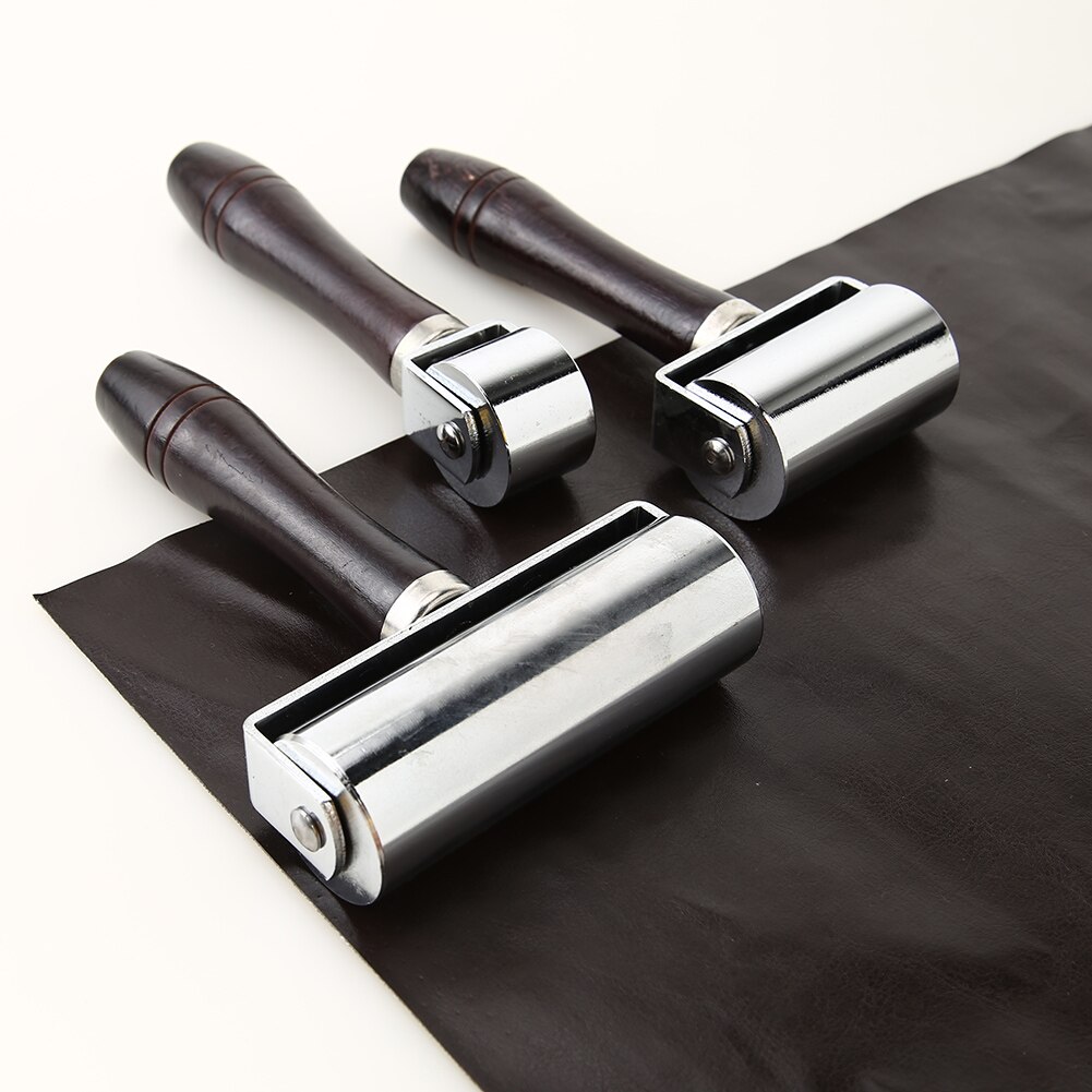 Lær lim kanter laminering rulle håndverk lær håndverk rulle gjør det selv håndlaget krølleverktøy 26/60/100mm lær rulle