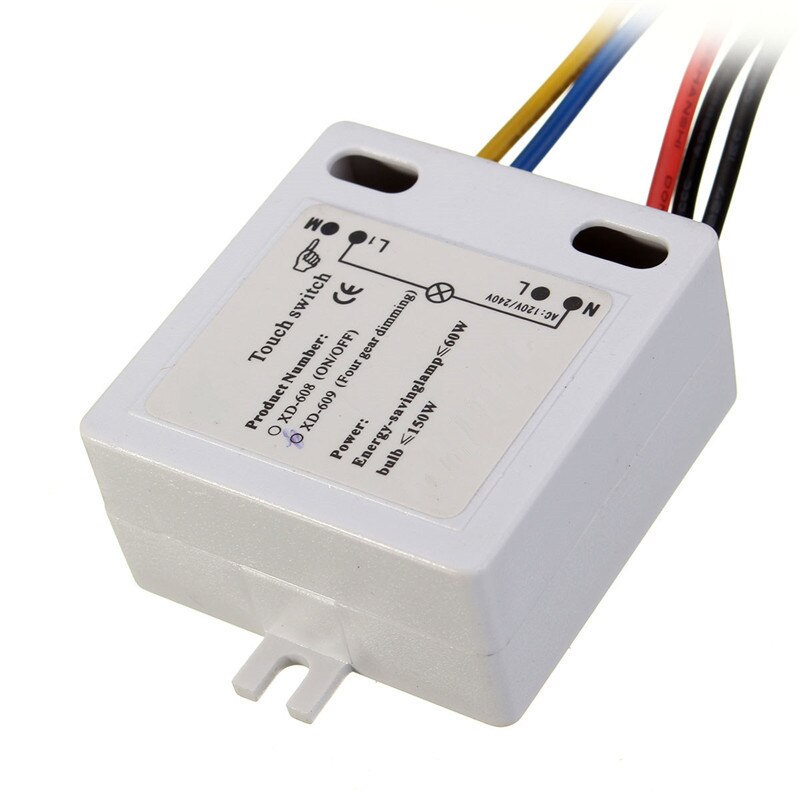 Touch lysdæmpning til bordlampe bordlampe xd -609 on/ off touch switch sensor til 220v lampe