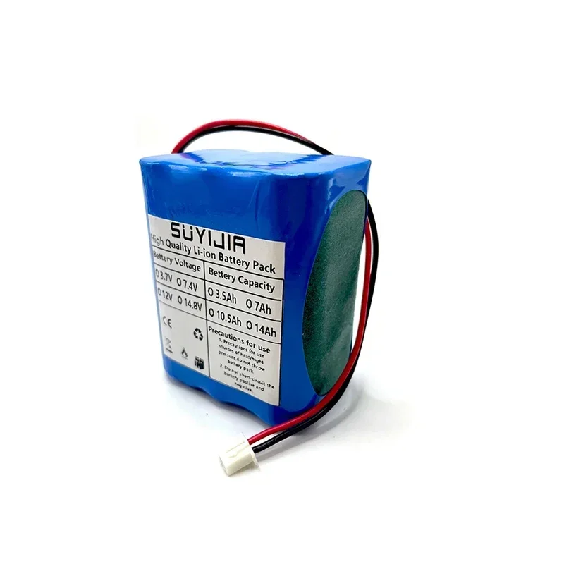 Original 18650 3S2P 7000mAh Battery 12V Rechargeable Lithium Battery Pack W/ BMS Backup Power Supply for CCTV Monitor Bluetooth