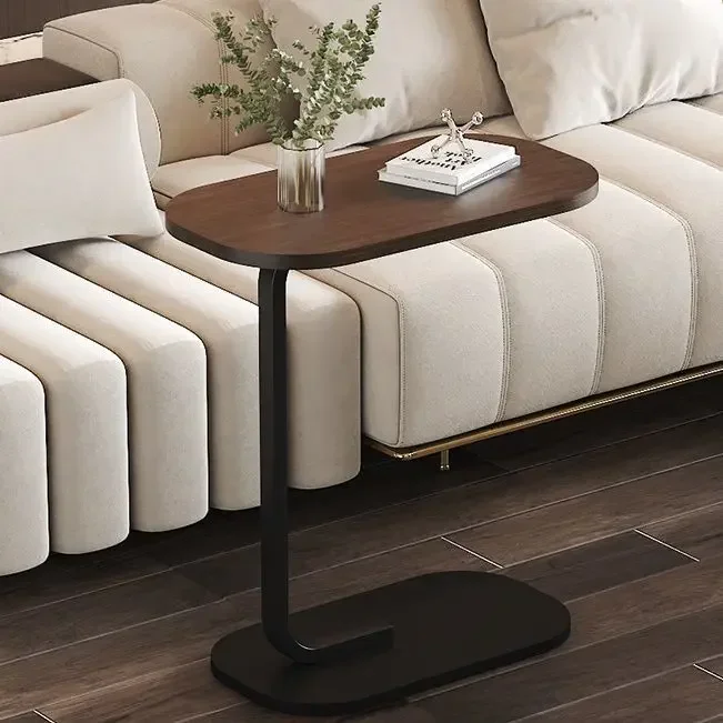 Multifunctional Movable Small Coffee Table Home Balcony Leisure Tables Chairs Living Room Sofa Side Table Side Cabinet: Dark Khaki