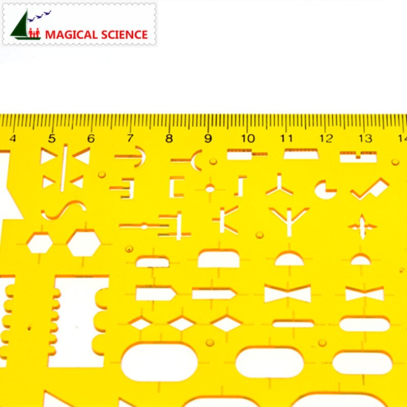 17 cm plastik Elektrik şablonları Öğrencilerin Fiziksel elektriksel Çizim cetvel Devre tasarım çizim kurulu KJ006