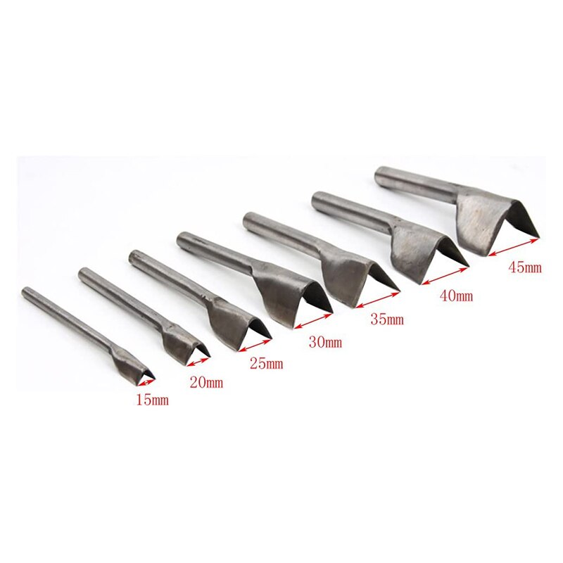 Jiwuo – poinçon en forme de V 10-50mm, outil de bricolage en cuir, ceinture de filet rond en forme de filet, poinçon de coupe de cuir pour la maison, outils de coupe artisanaux