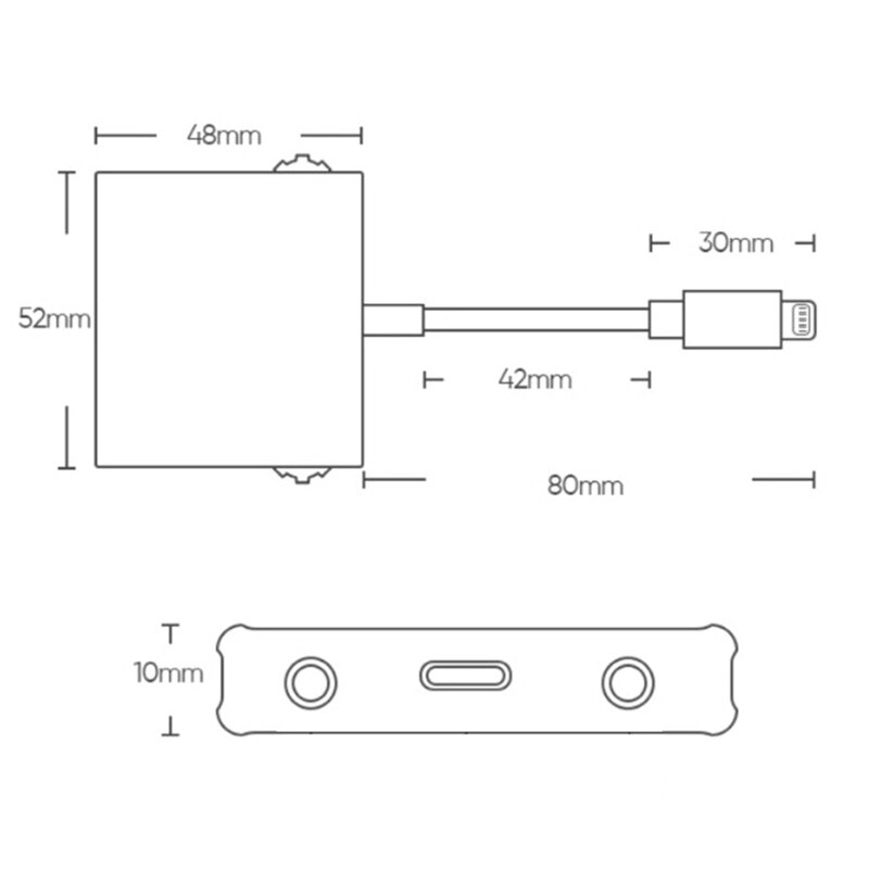 Mobile charging live streaming 7,1 external type-c usb sound card for iphone air 3,5 mm audio jack headphone mic adapter