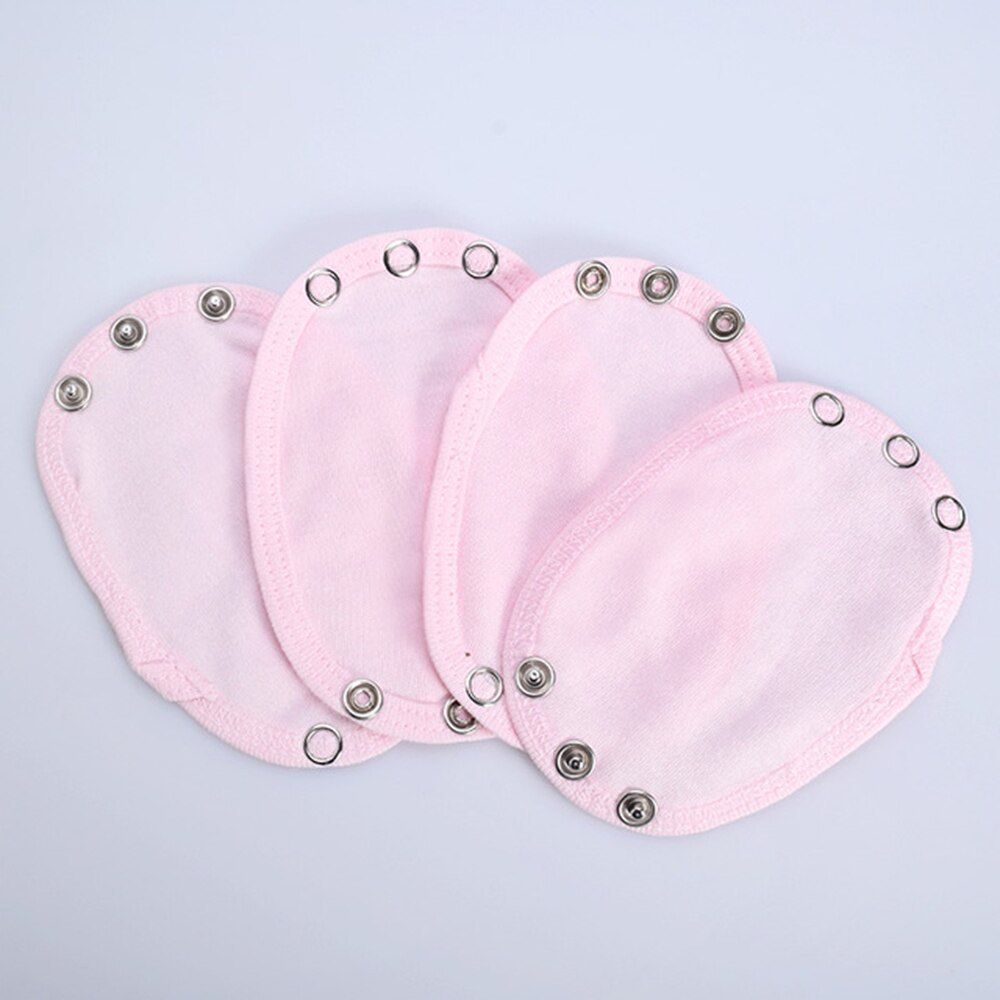 Conjunto de 4 unids/set para bebés, niños y niñas, mono extensor de pañales, mono suave y sólido, mono extensor: pink