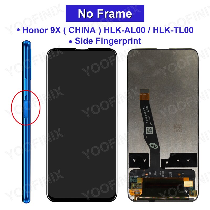 6.59 "pour Huawei Honor 9X LCD STK-LX1 Affichage Écran Tactile Numériseur Pour Huawei HLK-AL10 TL10 Pièces De Rechange: CN No Frame