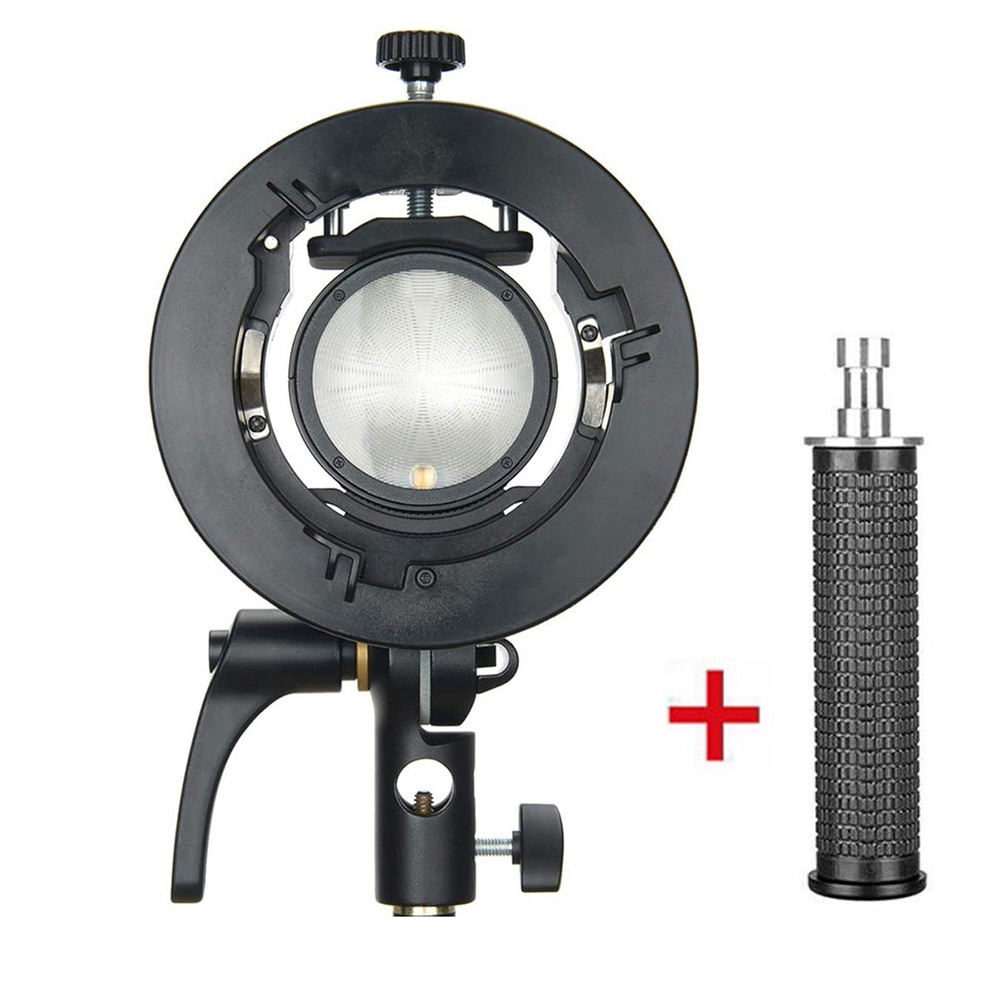 Godox-Soporte de Flash S2, lámpara de montaje Bowens tipo S, de mano, para Godox Flash Light Snoot Softbox Beauty Dish Honeycomb: Bracket Handle
