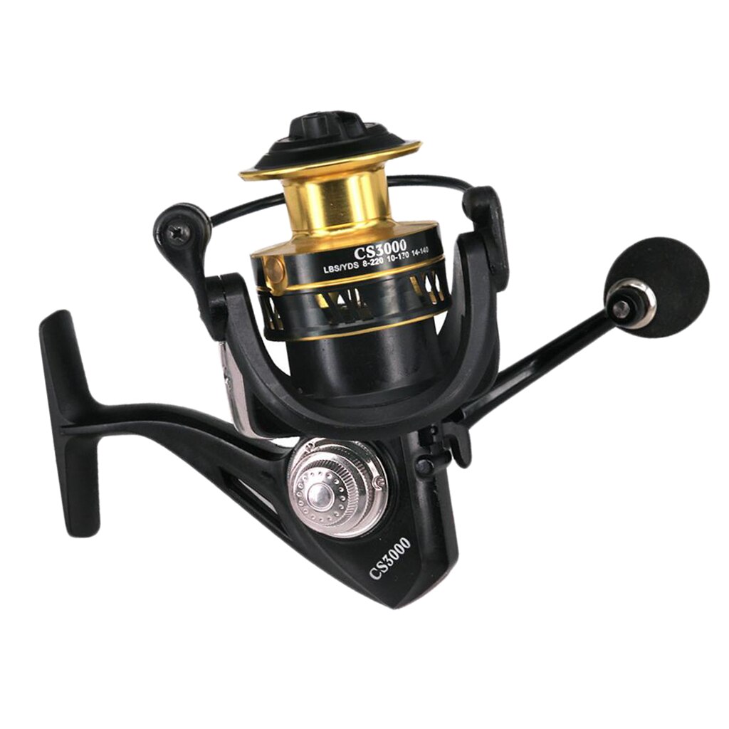 Powerful Fishing Spinning Reel Smooth Saltwater/Freshwater Reel for inshore fishing and for Bass Catfish and Northern Pike
