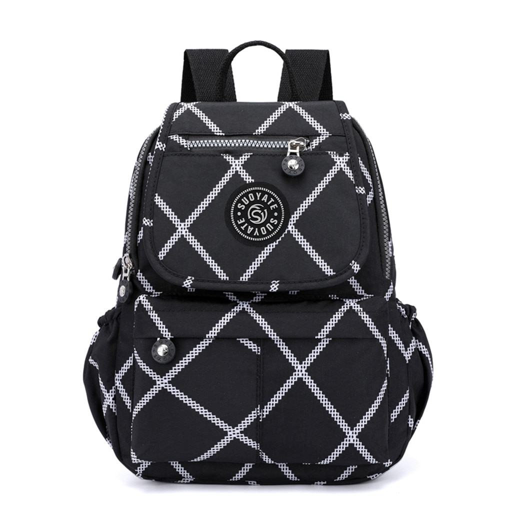MAIOUMY-mochila impermeable de nailon con mango suave para mujer, bolsos escolares con cremallera, de viaje, multibolsillos,