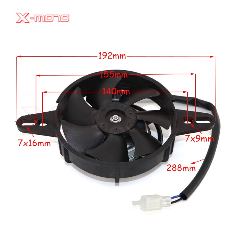 Radiateur électrique pour moteur de moto, 12V, 35W, ventilateur de refroidissement d'huile, adapté pour ATV, GO-kart, Ktm 85, exc 250, Honda CRF 450X