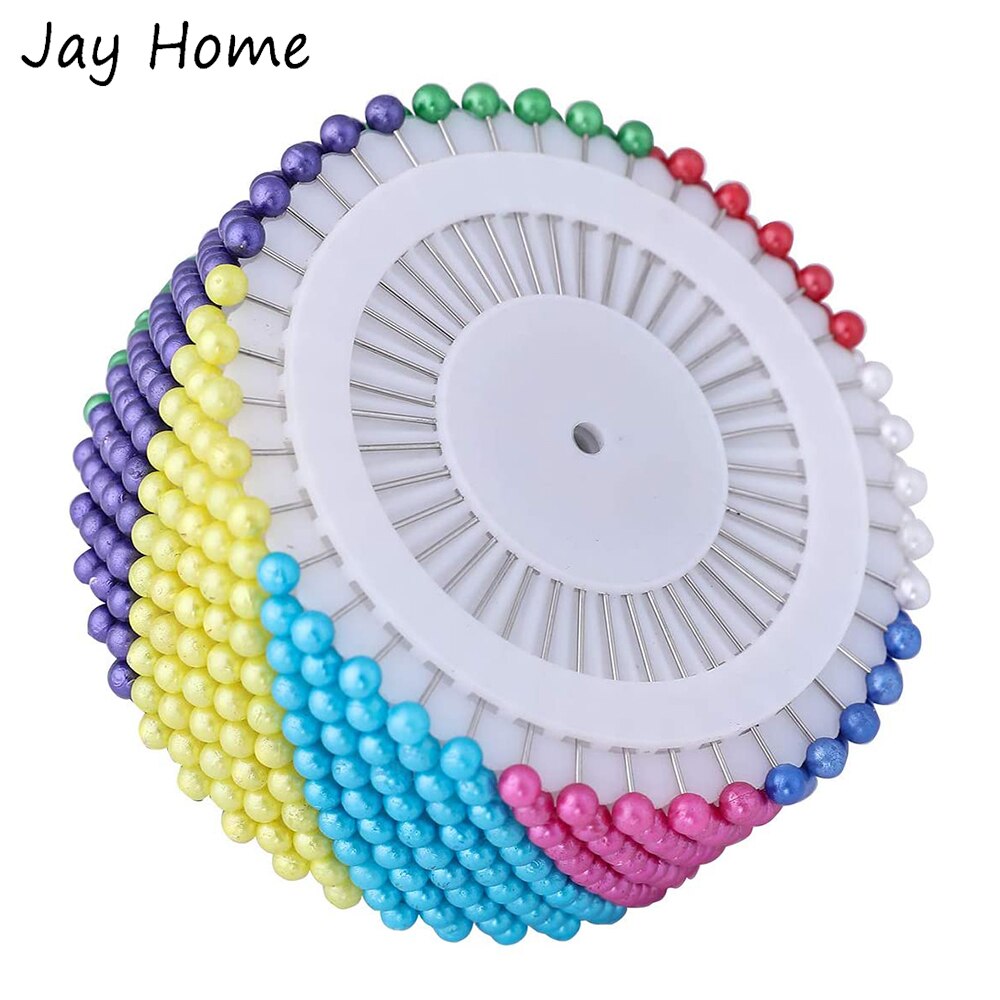40Pcs Multicolor Naaien Pinnen 38Mm Plastic Parel Hoofd Naald Pins Quilten Spelden Voor Dressmaking Diy Naaien Ambacht gereedschap