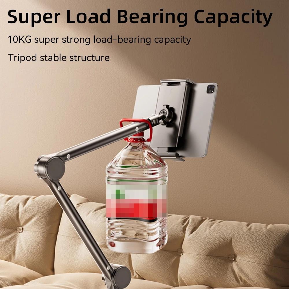 Soporte para tableta para cama iPad Stand 360 ° Soporte giratorio para tableta y cama con brazo de metal de 90 cm para soporte para tableta y teléfono de 4,7 ~ 12,9 pulgadas