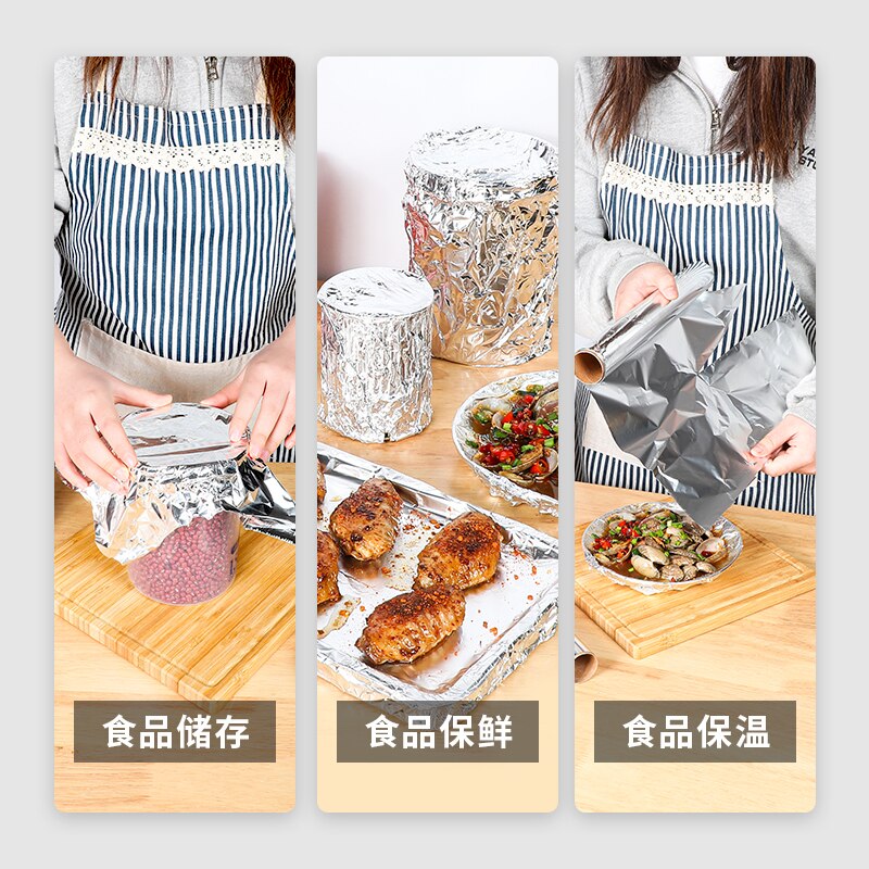 Rollo de papel de carnicero para envolver alimentos, estera de Metal, papel de aluminio resistente al calor, desechable, Airfryer, bouchmerie, envoltura de alimentos