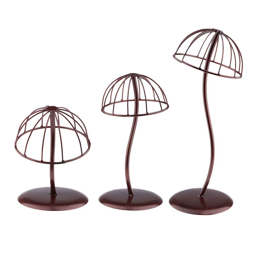 Support de chapeau en métal robuste et autoportant, présentoir de rangement de bonnet, de boule de fil, de perruque, pour la maison, Salon, boutique