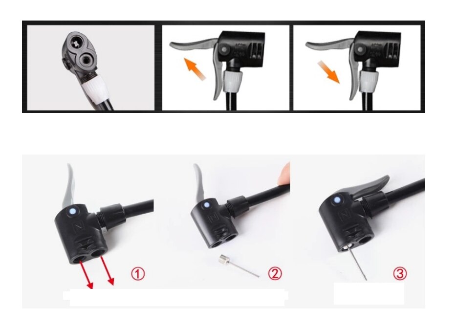 Bicycle Tools Tyre Air Pump Inflator Multi-use Connector Head Bicycle Tire Inflator Adapter Head Bicycle Accessories