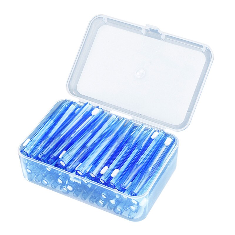 60Pcs 0.6-1.5Mm Rager Schoonmaken Tussen Tanden Push-Pull Escova Verwijdert Voedsel En Plaque Beter tanden Mondhygiëne Tool