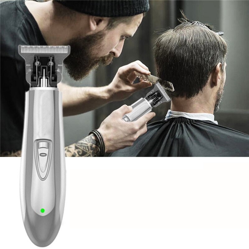 Oplaadbare tondeuse elektrische tondeuse baard scheermes haar knippen scheerapparaat (goud)