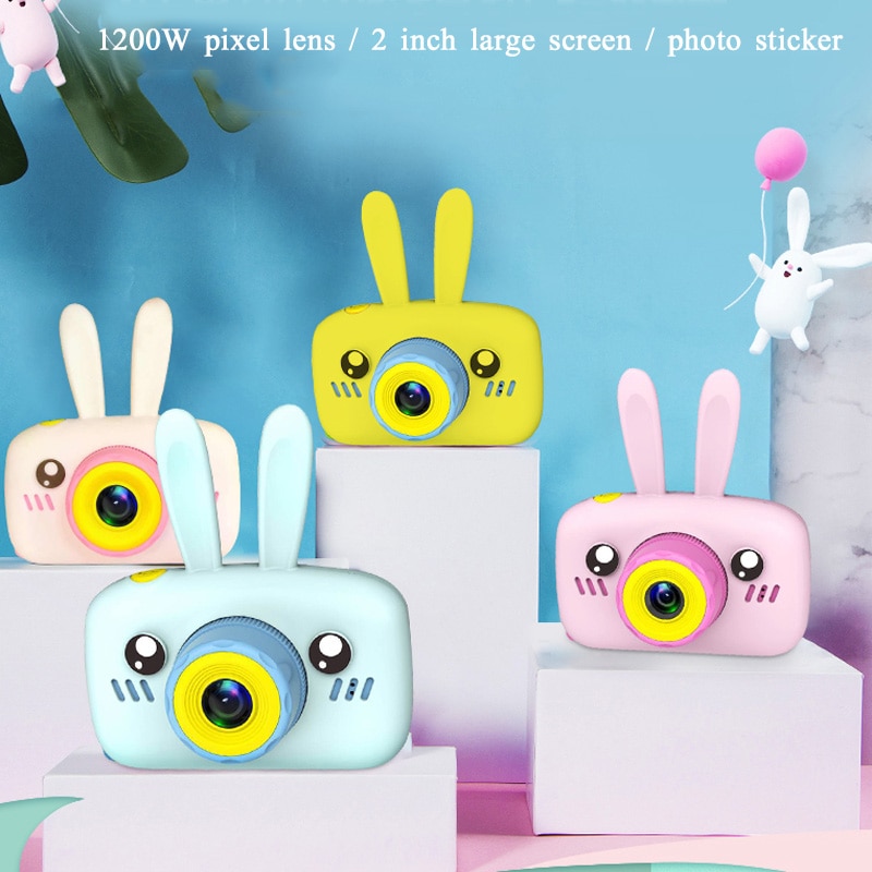 Kids Mini Kind Camera Hd Digitale Camera 2 Inch 1920 Hd Leuke Cartoon Camera Speelgoed Kinderen 1600W kind Speelgoed