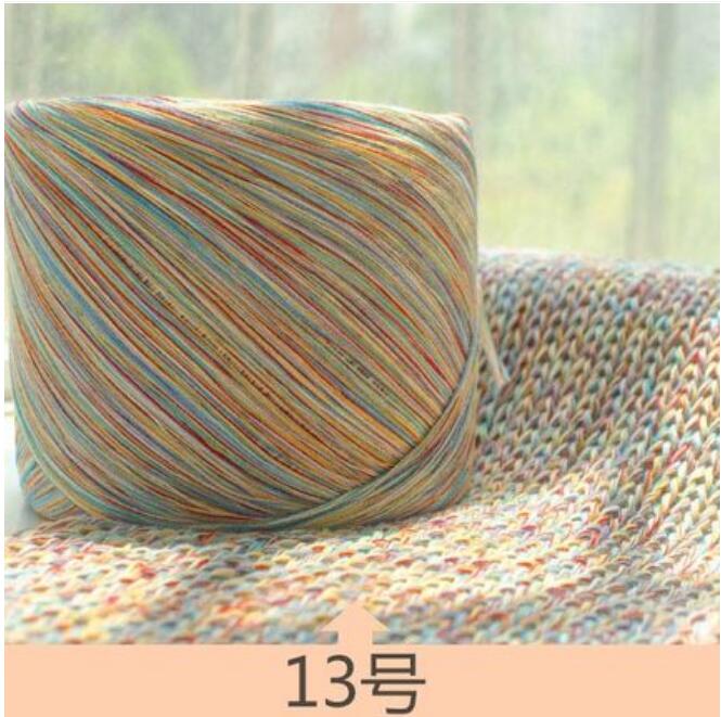 Fil de coton teint coloré 250g, 100% fils de coton pour tricoter à la main, fil serré coloré broderies crochet t4