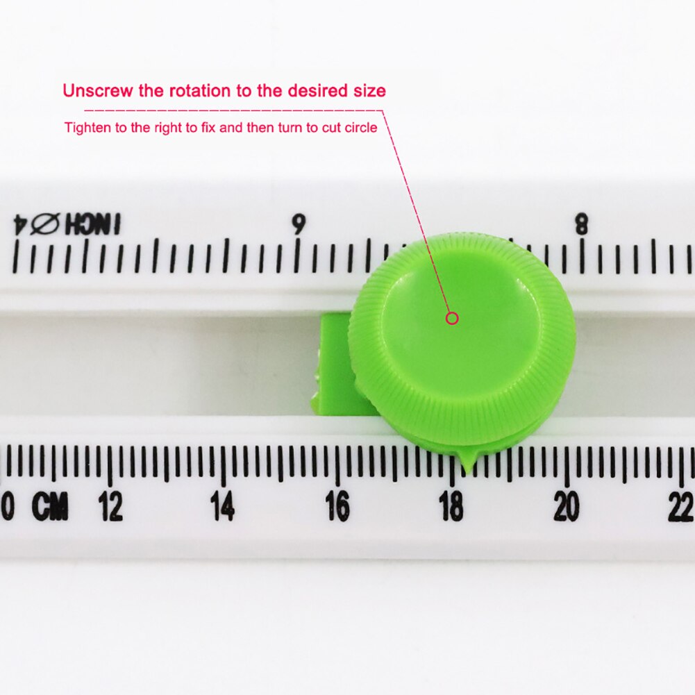 Mini Cirkel Cutter 360 Graden Roterende Ronde Snijden Messen Model Patchwork Kompas Circulaire Papier Scrapbooking Kaarten Cutter