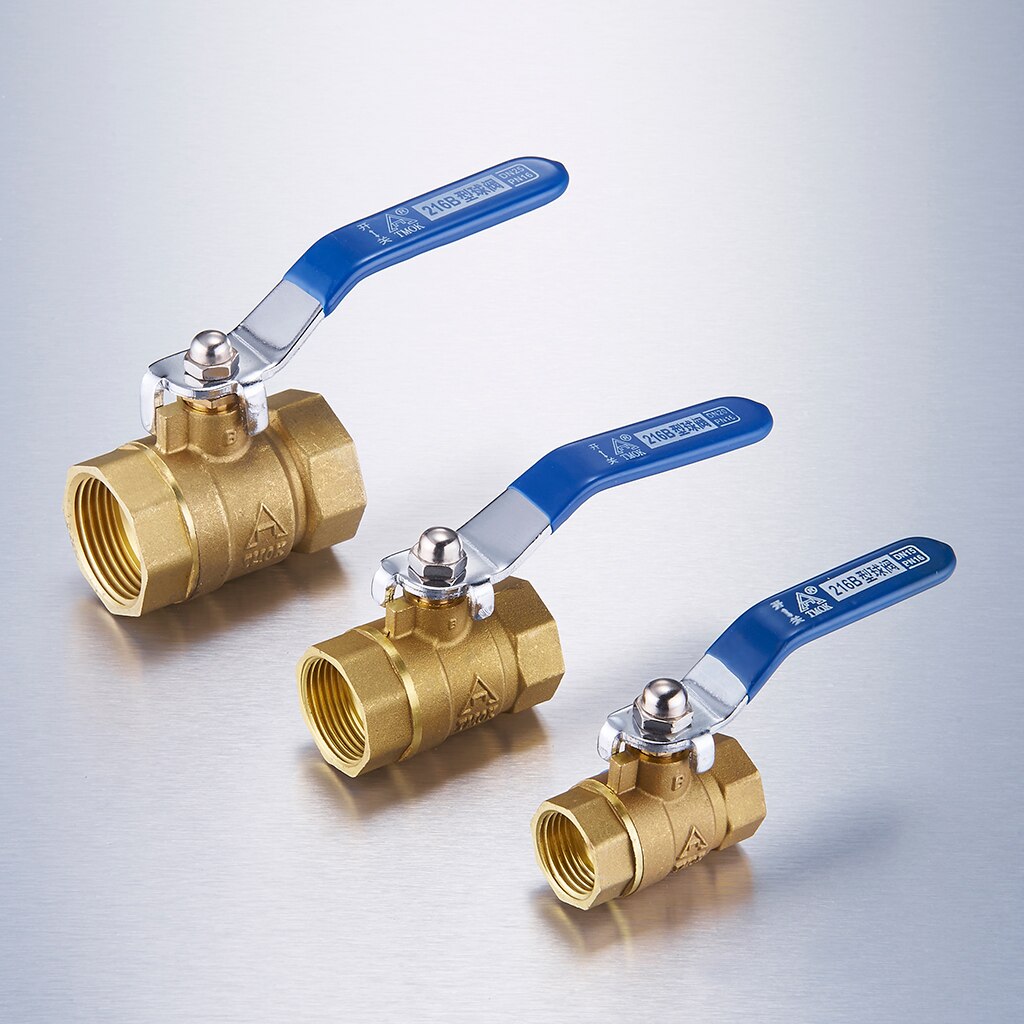 Brass Ball Valve 3/4'' NPT Female Threaded Shut-Off Drain PT Gas Fluid Valve