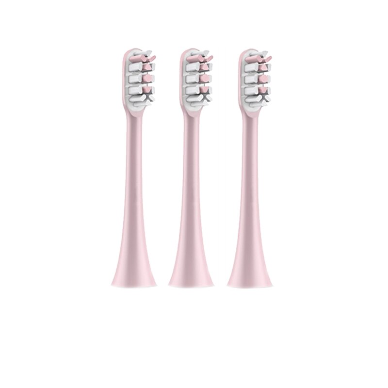 Wymienne główki robić szczoteczek pasują robić Xiaomi SOOCAS X1 X3 X3U X5 SOOCARE elektryczny soniczna szczoteczka robić zębów miękkie wymienne dysze robić szczoteczek: 3 szt różowy