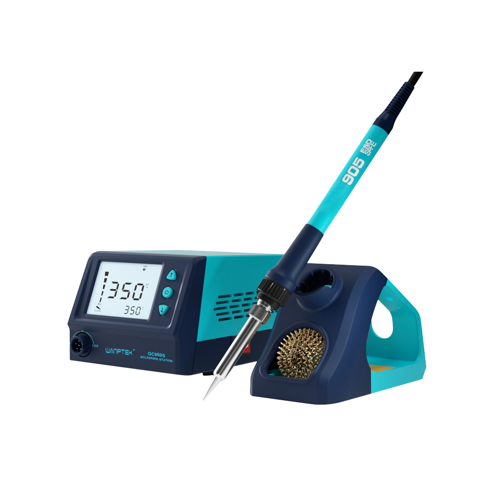 Adjustable LED Digital Soldering Station Rework Station Electric Soldering Iron For Phone PCB IC SMD BGA Welding Repair Wanptek