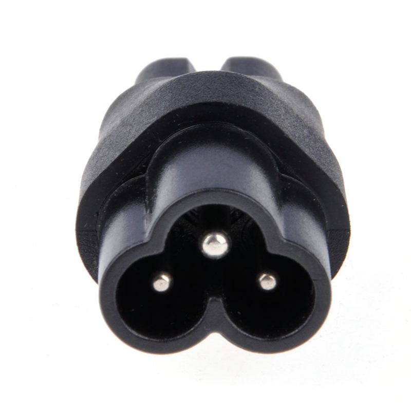 Iec 320 c6 to c7 ac adapter, velcon iec 3 polet han to 2 polet figur 8 hun strømforsyning, iec c7 to c6 ac konverter