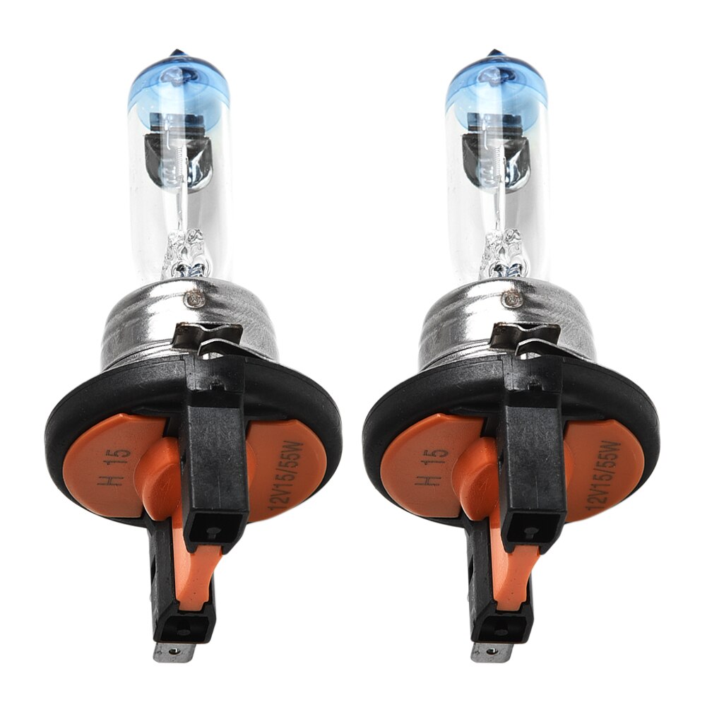 12V Halogen Bulbs Transparent DRL White 2pcs Replacement Car Turn Signal