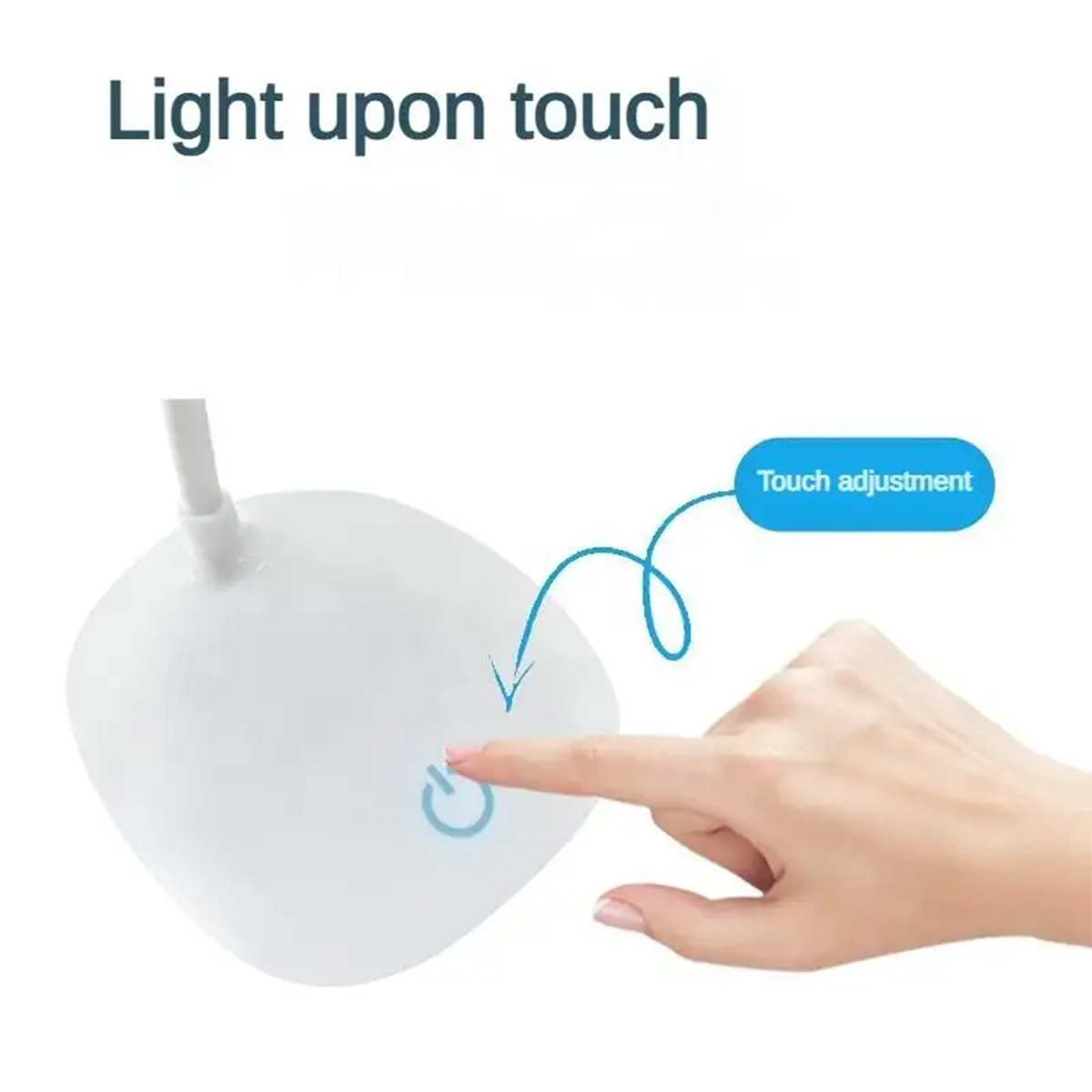 Draagbare USB oplaadbare bureaulamp Touch 3-modi dimmen tafellamp oogbescherming voor kantoor slaapkamer nachtkastje leeslamp