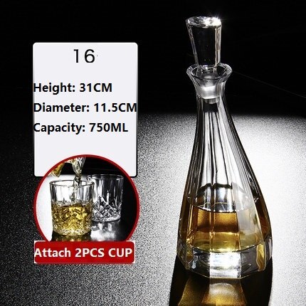 Russland Wodka Karaffe Whiskey Flasche Kristall Glas Wein Bahre Behälter Glasflasche Glas Tasse Heimat Bar Werkzeuge Dekoration: 16