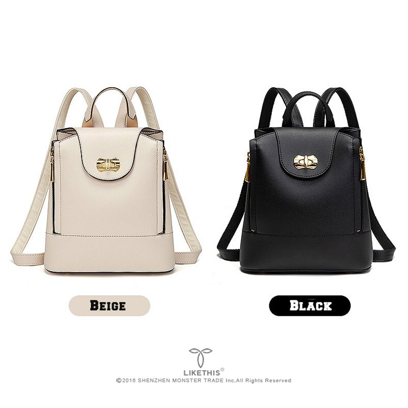 Som denne ryggsekken dame svart pu skinn luksuriøse skuldervesker høykapasitets vesker for kvinner рюкзак женский