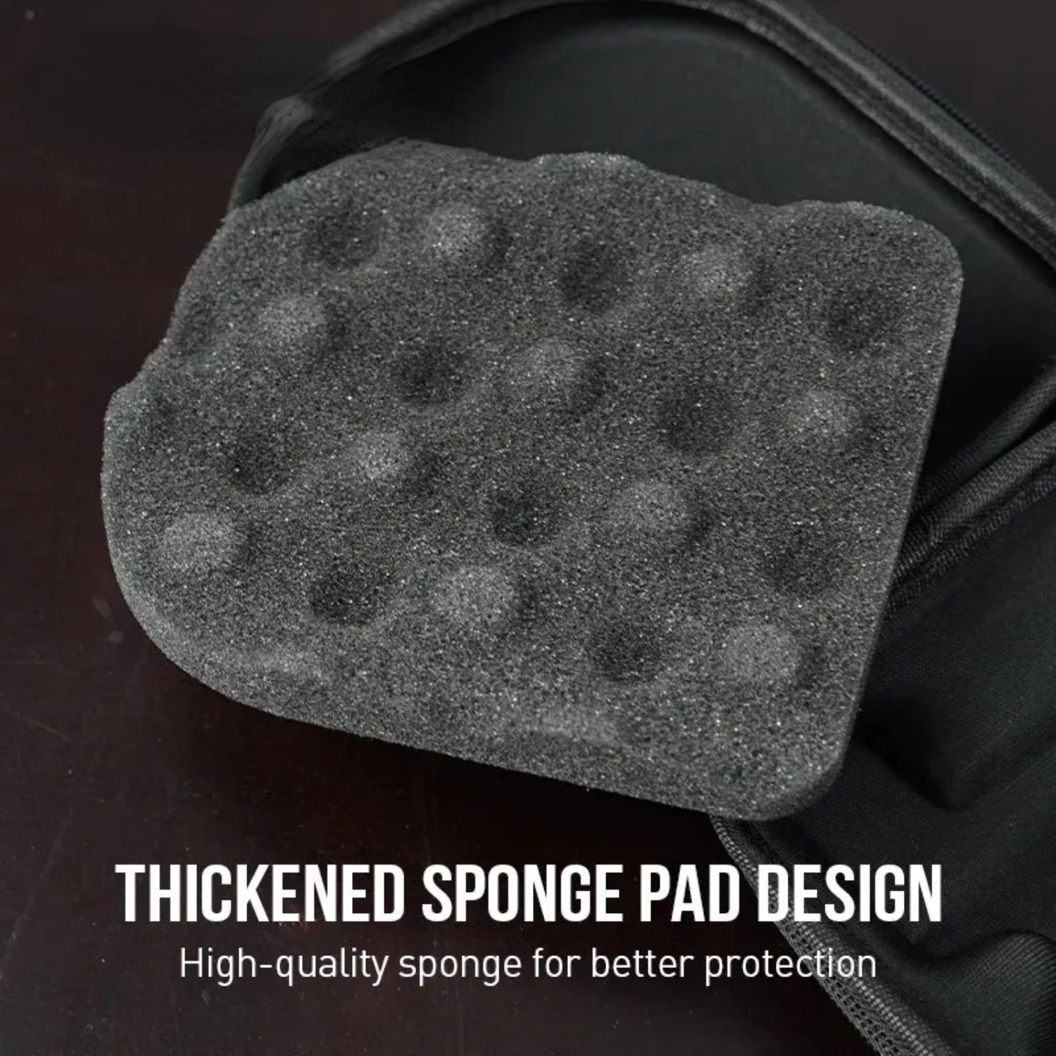 Carrete de pesca Baitcasting de fibra de carbono Commando con funda impermeable