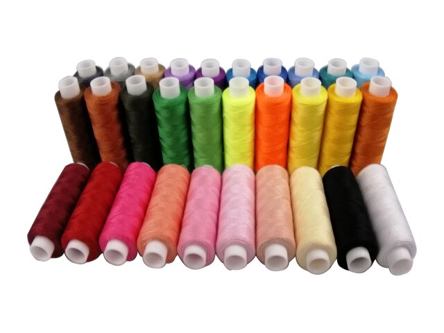 Sewing Thread 100 Colors Thread Kit 40S/2 40WT Polyester Thread For Sewing Machines,Embroidery Machines,Quilting,Serger,Overlock: 30 colors