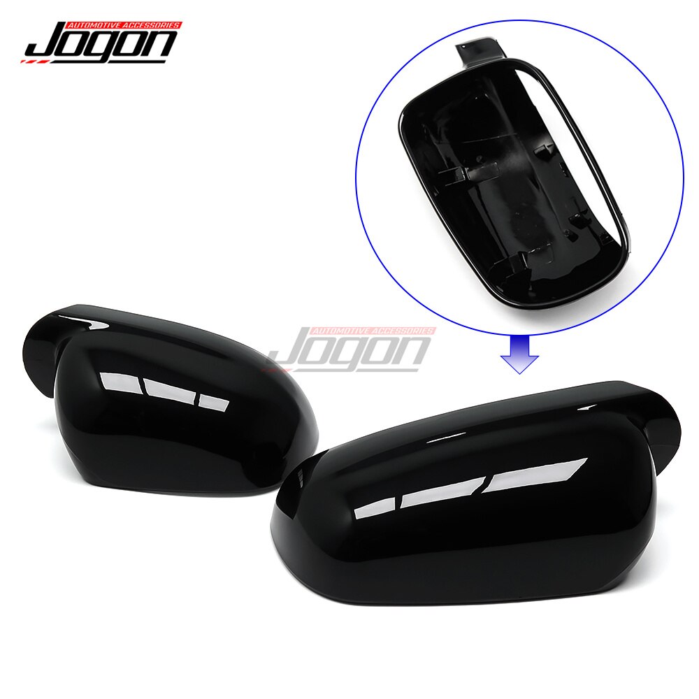 Cubierta de espejo retrovisor negro brillante, tapa de carcasa de espejo lateral para VW Golf 4 IV GTI R32 Jetta MK4 Bora 1J Passat B5