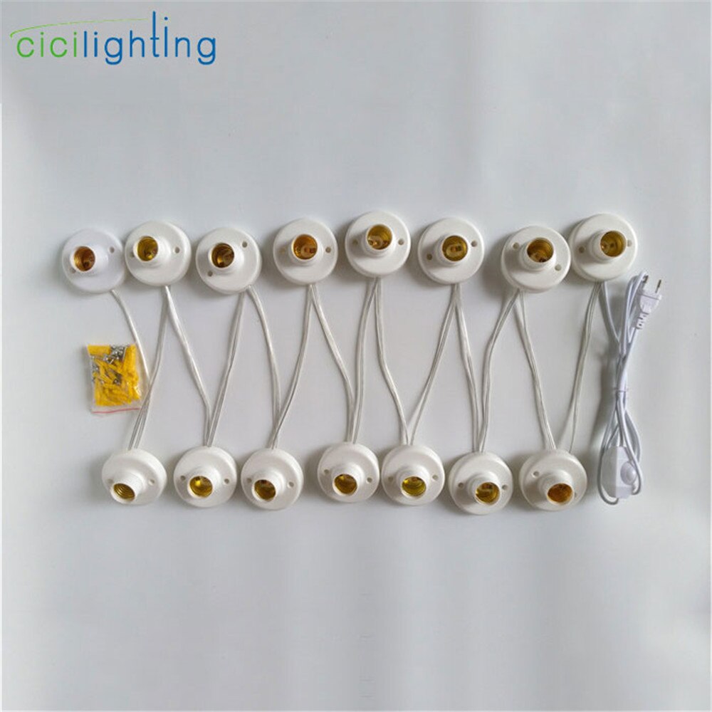 Estilo Hollywood regulable vanidad de luces para espejo con enchufe DIY enchufe en la vanidad iluminación para tocador de maquillaje con Dimmer: 15pcs per pack
