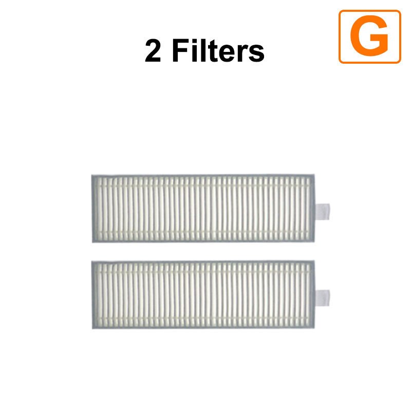 Xiaomi-Robot aspirador G1 MJSTG1 Mi, aspiradora con filtro HEPA esencial, cepillo lateral, cepillo principal, mopa, paños, limpiador, accesorios para electrodomésticos: 2  Filters